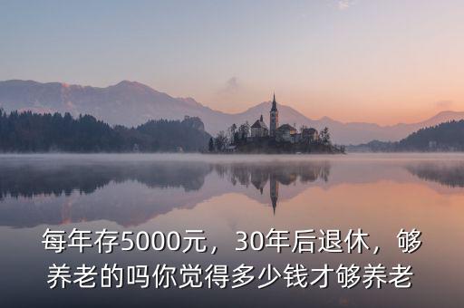 每年存5000元，30年后退休，夠養(yǎng)老的嗎你覺(jué)得多少錢(qián)才夠養(yǎng)老