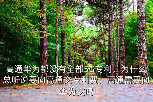 高通華為都沒(méi)有全部5G專利，為什么總聽(tīng)說(shuō)要向高通交專利費(fèi)，高通需要向華為交嗎