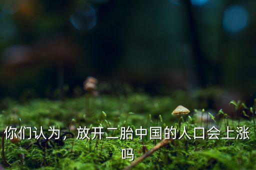 你們認(rèn)為，放開二胎中國(guó)的人口會(huì)上漲嗎