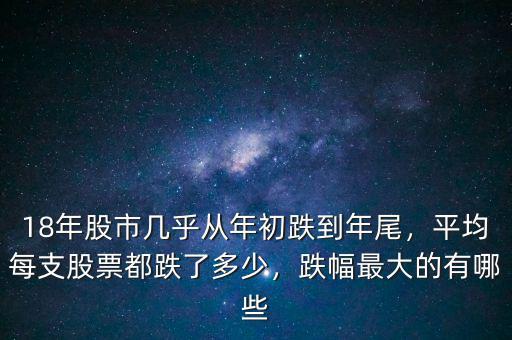 18年股市幾乎從年初跌到年尾，平均每支股票都跌了多少，跌幅最大的有哪些