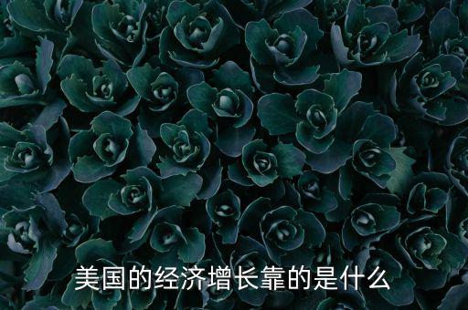 美國經(jīng)濟靠什么,美國經(jīng)濟主要靠什么