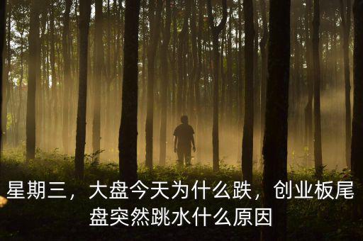 星期三，大盤今天為什么跌，創(chuàng)業(yè)板尾盤突然跳水什么原因
