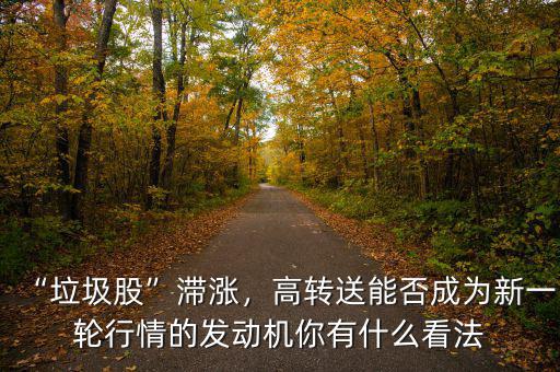 “垃圾股”滯漲，高轉(zhuǎn)送能否成為新一輪行情的發(fā)動(dòng)機(jī)你有什么看法