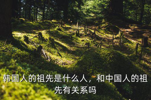 韓國人的祖先是什么人，和中國人的祖先有關(guān)系嗎