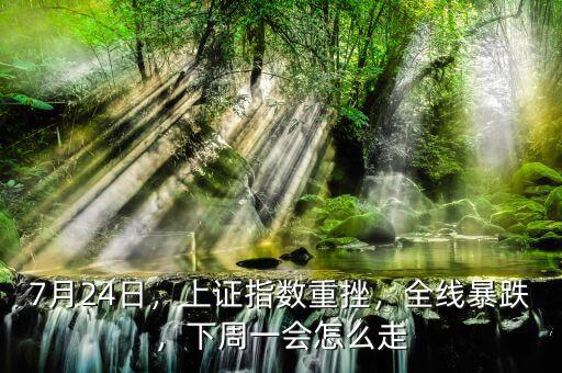 7月24日，上證指數(shù)重挫，全線暴跌，下周一會怎么走