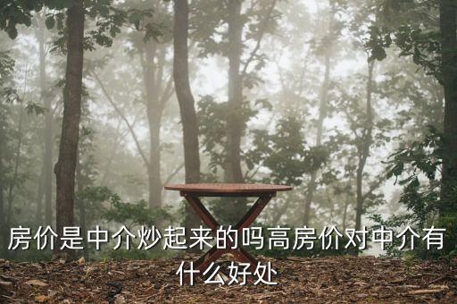 房價(jià)是中介炒起來的嗎高房價(jià)對(duì)中介有什么好處