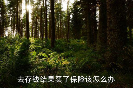 存錢(qián)變成了保險(xiǎn)怎么辦,去存錢(qián)結(jié)果買(mǎi)了保險(xiǎn)該怎么辦