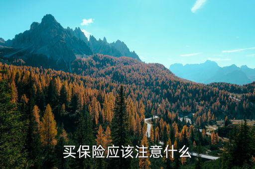 買(mǎi)保險(xiǎn)應(yīng)該注意什么