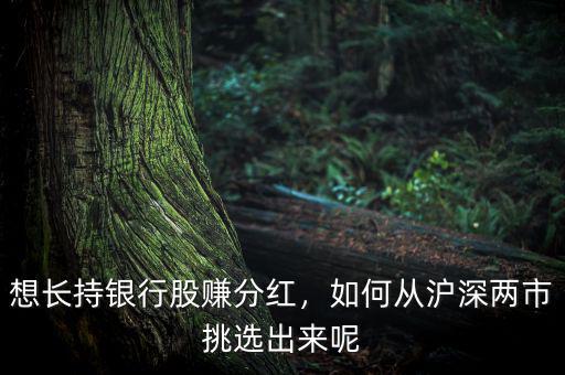 想長(zhǎng)持銀行股賺分紅，如何從滬深兩市挑選出來呢