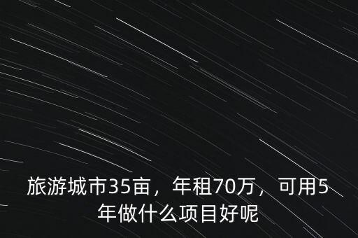 旅游城市35畝，年租70萬，可用5年做什么項(xiàng)目好呢