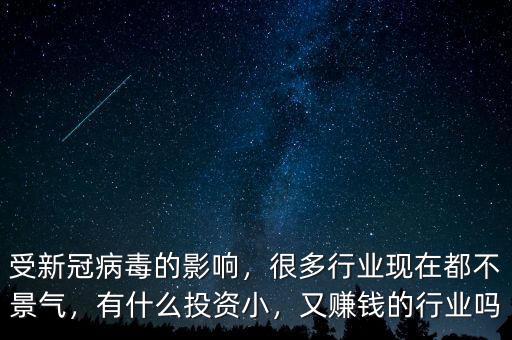 受新冠病毒的影響，很多行業(yè)現(xiàn)在都不景氣，有什么投資小，又賺錢的行業(yè)嗎