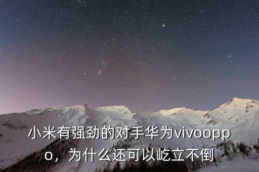 小米有強勁的對手華為vivooppo，為什么還可以屹立不倒