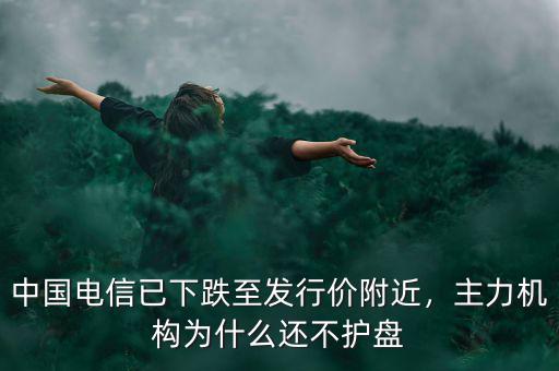 中國(guó)電信已下跌至發(fā)行價(jià)附近，主力機(jī)構(gòu)為什么還不護(hù)盤