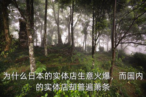 為什么日本的實體店生意火爆，而國內(nèi)的實體店卻普遍蕭條