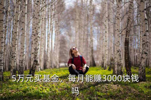 5萬(wàn)元買基金，每月能賺3000塊錢嗎