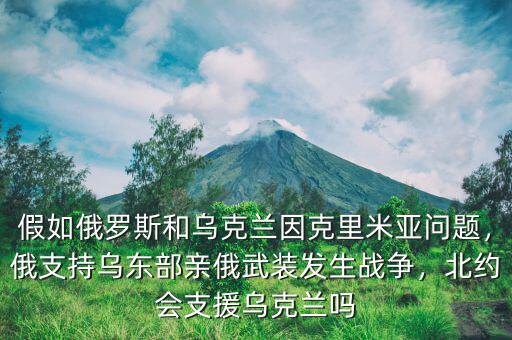 假如俄羅斯和烏克蘭因克里米亞問題，俄支持烏東部親俄武裝發(fā)生戰(zhàn)爭，北約會支援烏克蘭嗎