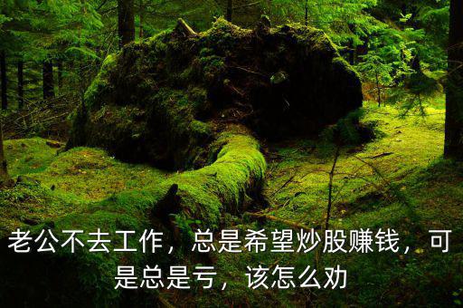 老公不去工作，總是希望炒股賺錢，可是總是虧，該怎么勸