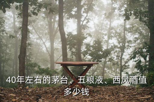 40年左右的茅臺(tái)、五糧液、西鳳酒值多少錢(qián)