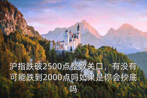 滬指跌破2500點(diǎn)整數(shù)關(guān)口，有沒(méi)有可能跌到2000點(diǎn)嗎如果是你會(huì)抄底嗎