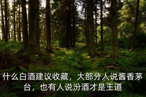 什么白酒建議收藏，大部分人說醬香茅臺，也有人說汾酒才是王道