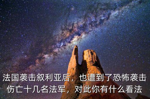法國襲擊敘利亞后，也遭到了恐怖襲擊傷亡十幾名法軍，對此你有什么看法