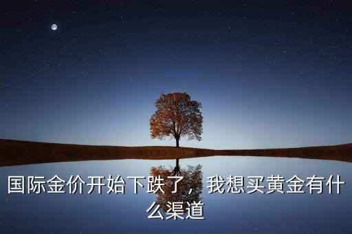 國際金價開始下跌了，我想買黃金有什么渠道