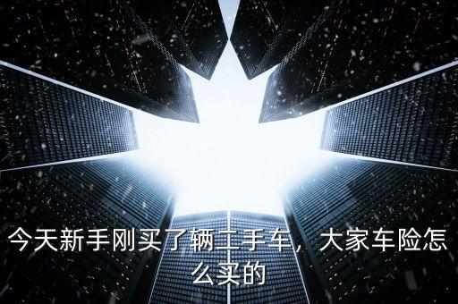 二手車(chē)險(xiǎn)怎么買(mǎi),大家車(chē)險(xiǎn)怎么買(mǎi)的