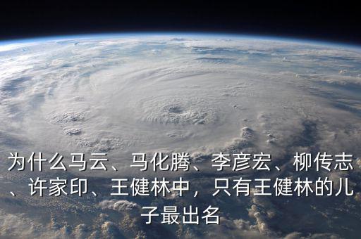 為什么馬云、馬化騰、李彥宏、柳傳志、許家印、王健林中，只有王健林的兒子最出名