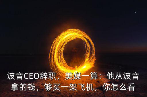 波音CEO辭職，美媒一算：他從波音拿的錢，夠買一架飛機，你怎么看