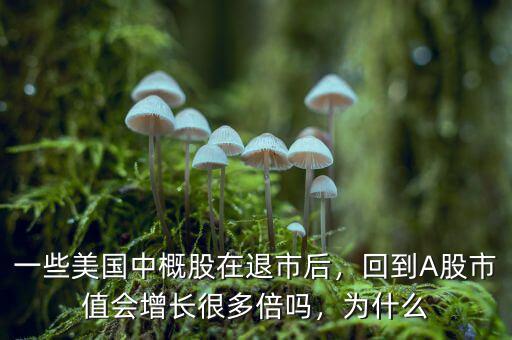 一些美國中概股在退市后，回到A股市值會增長很多倍嗎，為什么