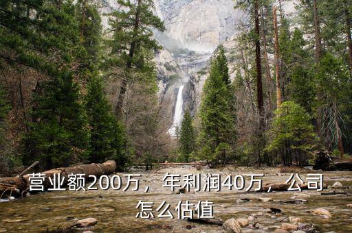 營(yíng)業(yè)額200萬，年利潤(rùn)40萬，公司怎么估值