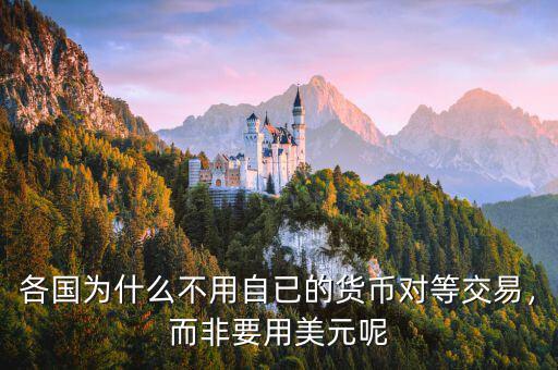 各國(guó)為什么不用自已的貨幣對(duì)等交易，而非要用美元呢