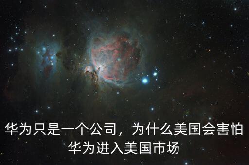 華為只是一個公司，為什么美國會害怕華為進入美國市場