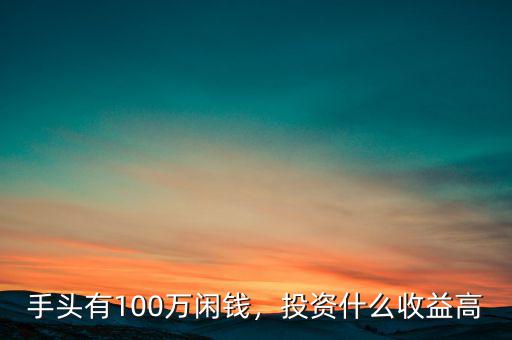 手頭有100萬閑錢，投資什么收益高