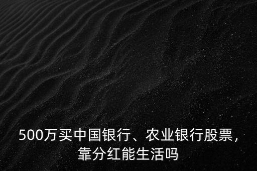 500萬買中國銀行、農(nóng)業(yè)銀行股票，靠分紅能生活嗎