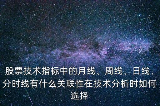 股票技術(shù)指標(biāo)中的月線、周線、日線、分時(shí)線有什么關(guān)聯(lián)性在技術(shù)分析時(shí)如何選擇