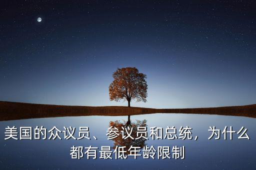 美國的眾議員、參議員和總統(tǒng)，為什么都有最低年齡限制