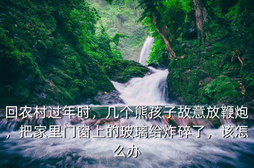 回農(nóng)村過年時，幾個熊孩子故意放鞭炮，把家里門窗上的玻璃給炸碎了，該怎么辦