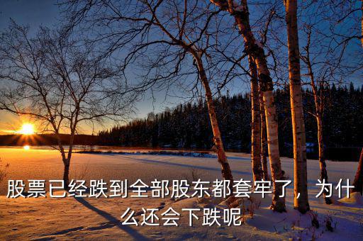股票已經(jīng)跌到全部股東都套牢了，為什么還會(huì)下跌呢