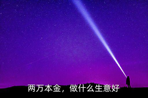 兩萬本金，做什么生意好