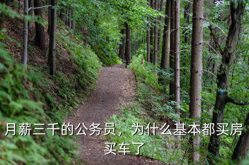 月薪三千的公務(wù)員，為什么基本都買房買車了