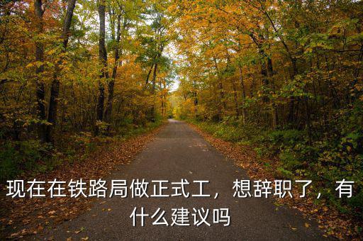 現(xiàn)在在鐵路局做正式工，想辭職了，有什么建議嗎