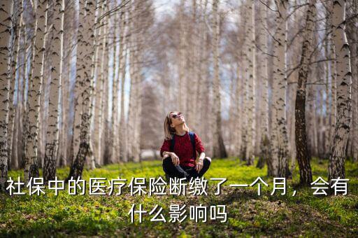 社保中的醫(yī)療保險(xiǎn)斷繳了一個(gè)月，會(huì)有什么影響嗎
