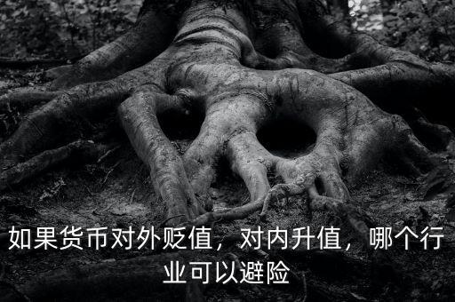 如果貨幣對(duì)外貶值，對(duì)內(nèi)升值，哪個(gè)行業(yè)可以避險(xiǎn)
