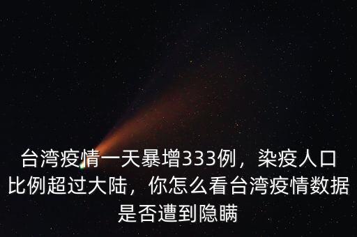 臺(tái)灣疫情一天暴增333例，染疫人口比例超過(guò)大陸，你怎么看臺(tái)灣疫情數(shù)據(jù)是否遭到隱瞞