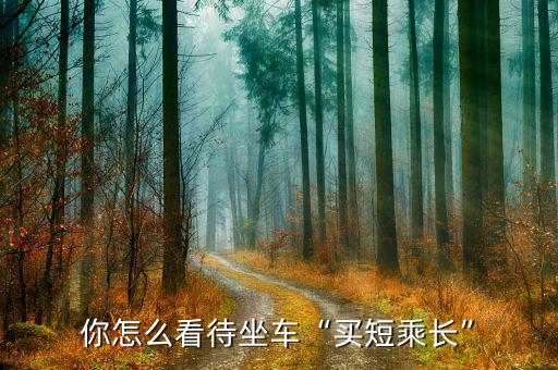 你怎么看待坐車“買短乘長(zhǎng)”