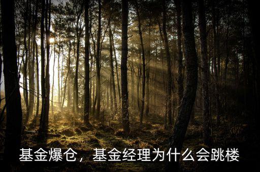 基金爆倉，基金經(jīng)理為什么會跳樓