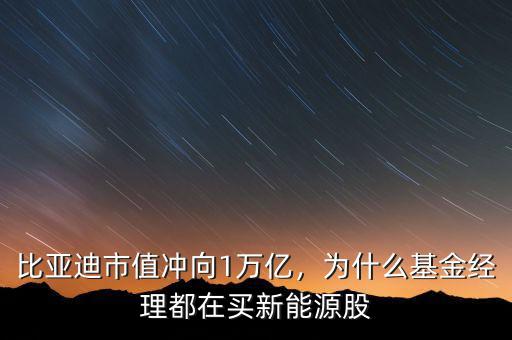 比亞迪市值沖向1萬(wàn)億，為什么基金經(jīng)理都在買(mǎi)新能源股