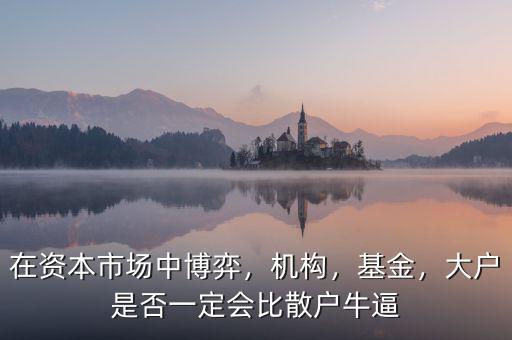 在資本市場(chǎng)中博弈，機(jī)構(gòu)，基金，大戶是否一定會(huì)比散戶牛逼