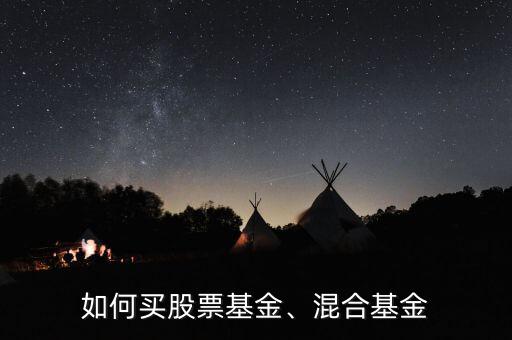 如何買股票基金、混合基金